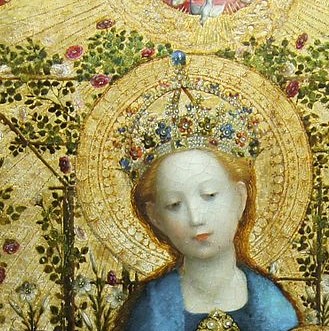 Maria mit Heiligenschein - Ausschnitt